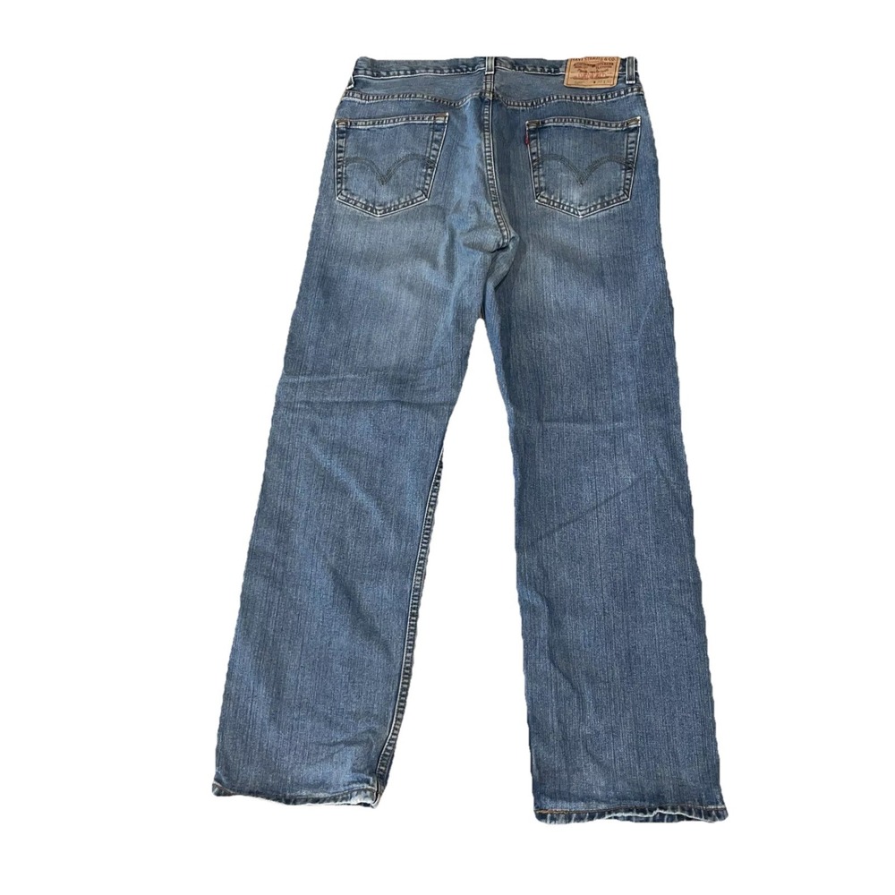 Levi 505 Regular Fit Blue Denim Jeans Mens 36X32 Straight Leg Y2K 2006